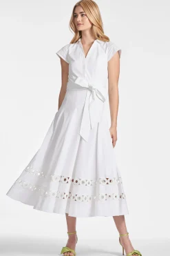 Sachin & Babi Plus Sizes|Fit & Flare<Ganika Dress - White