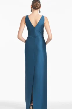 Sachin & Babi Sleeveless<Garda Gown - Bottle Green Bottlegreen