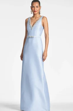Sachin & Babi Sleeveless<Garda Gown - Glacial Blue Glacialblue