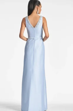 Sachin & Babi Sleeveless<Garda Gown - Glacial Blue Glacialblue