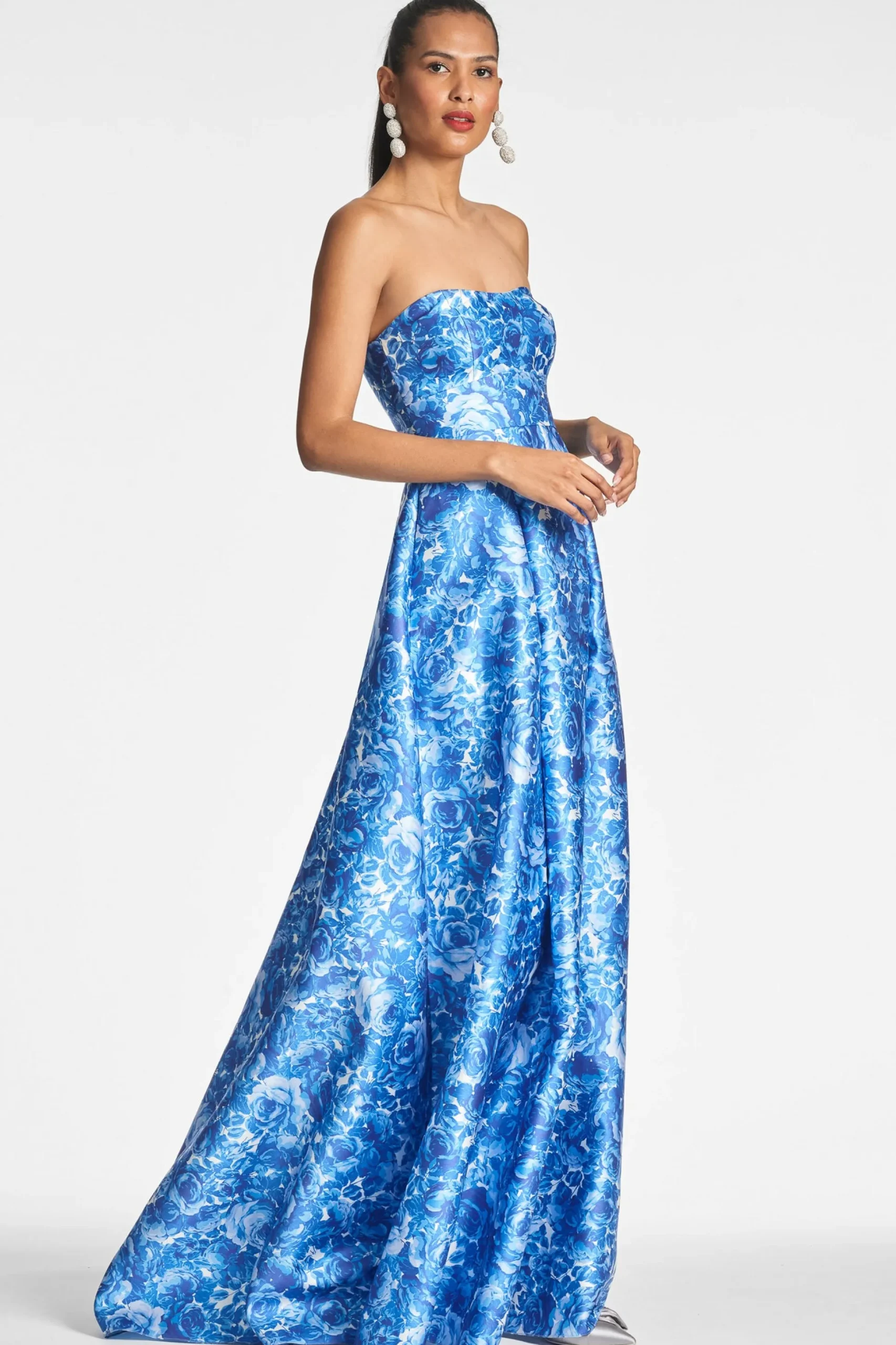 Sachin & Babi Strapless<Giovanna Gown - Mediterranean Blooms Mediterraneanblooms