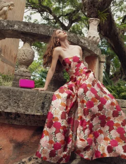 Sachin & Babi Strapless<Giovanna Gown - Molti Fiore Moltifiore