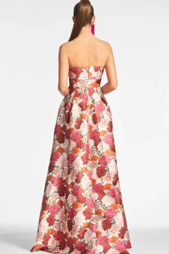 Sachin & Babi Strapless<Giovanna Gown - Molti Fiore Moltifiore