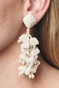 Sachin & Babi Earrings<Grapes Earrings - Smooth Beads Silver