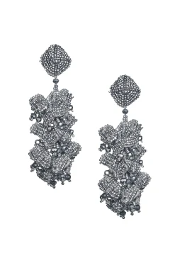 Sachin & Babi Earrings<Grapes Earrings - Smooth Beads Silver