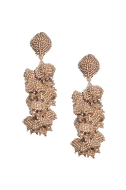 Sachin & Babi Earrings<Grapes Earrings - Smooth Beads Silver