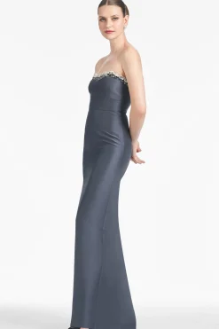 Sachin & Babi Strapless<Hedy Gown - Charcoal