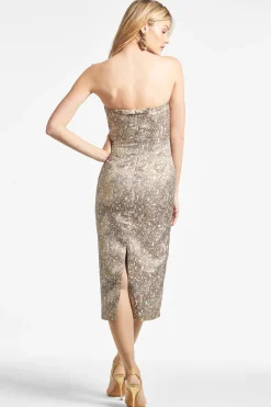 Sachin & Babi Midi<Isa Dress - Gilded Floral Gildedfloral
