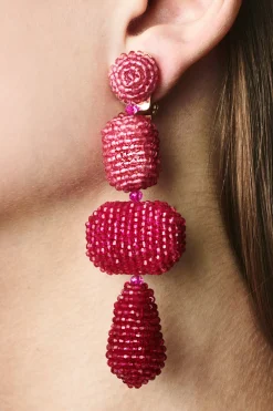 Sachin & Babi Earrings<Josephine Earrings - Faceted Beads Raspberryombre