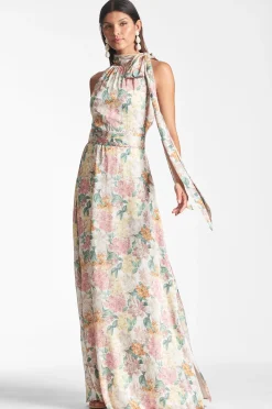 Sachin & Babi Plus Sizes|Sleeveless<Kayla Gown - Antique Bouquet Antiquebouquet