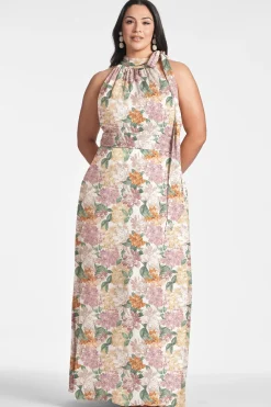 Sachin & Babi Plus Sizes|Sleeveless<Kayla Gown - Antique Bouquet Antiquebouquet