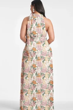 Sachin & Babi Plus Sizes|Sleeveless<Kayla Gown - Antique Bouquet Antiquebouquet