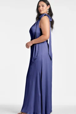 Sachin & Babi Plus Sizes|Sleeveless<Kayla Gown - Deep Cobalt Deepcobalt
