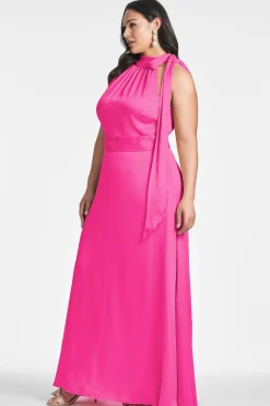 Sachin & Babi Plus Sizes|Sleeveless<Kayla Gown - Dragonfruit