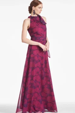 Sachin & Babi Plus Sizes|Sleeveless<Kayla Gown - Magenta Bloom Magentabloom