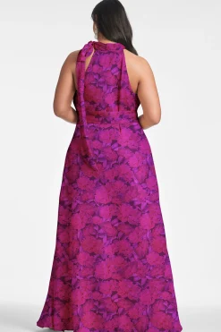 Sachin & Babi Plus Sizes|Sleeveless<Kayla Gown - Magenta Bloom Magentabloom