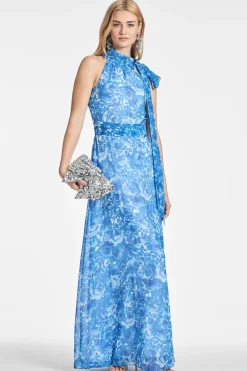 Sachin & Babi Plus Sizes|Sleeveless<Kayla Gown - Mediterranean Blooms Mediterraneanblooms