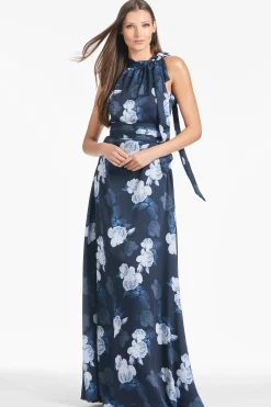 Sachin & Babi Plus Sizes|Sleeveless<Kayla Gown - Midnight Glacial Rose Midnightglacialrose