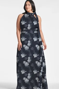 Sachin & Babi Plus Sizes|Sleeveless<Kayla Gown - Midnight Glacial Rose Midnightglacialrose