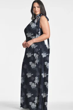 Sachin & Babi Plus Sizes|Sleeveless<Kayla Gown - Midnight Glacial Rose Midnightglacialrose