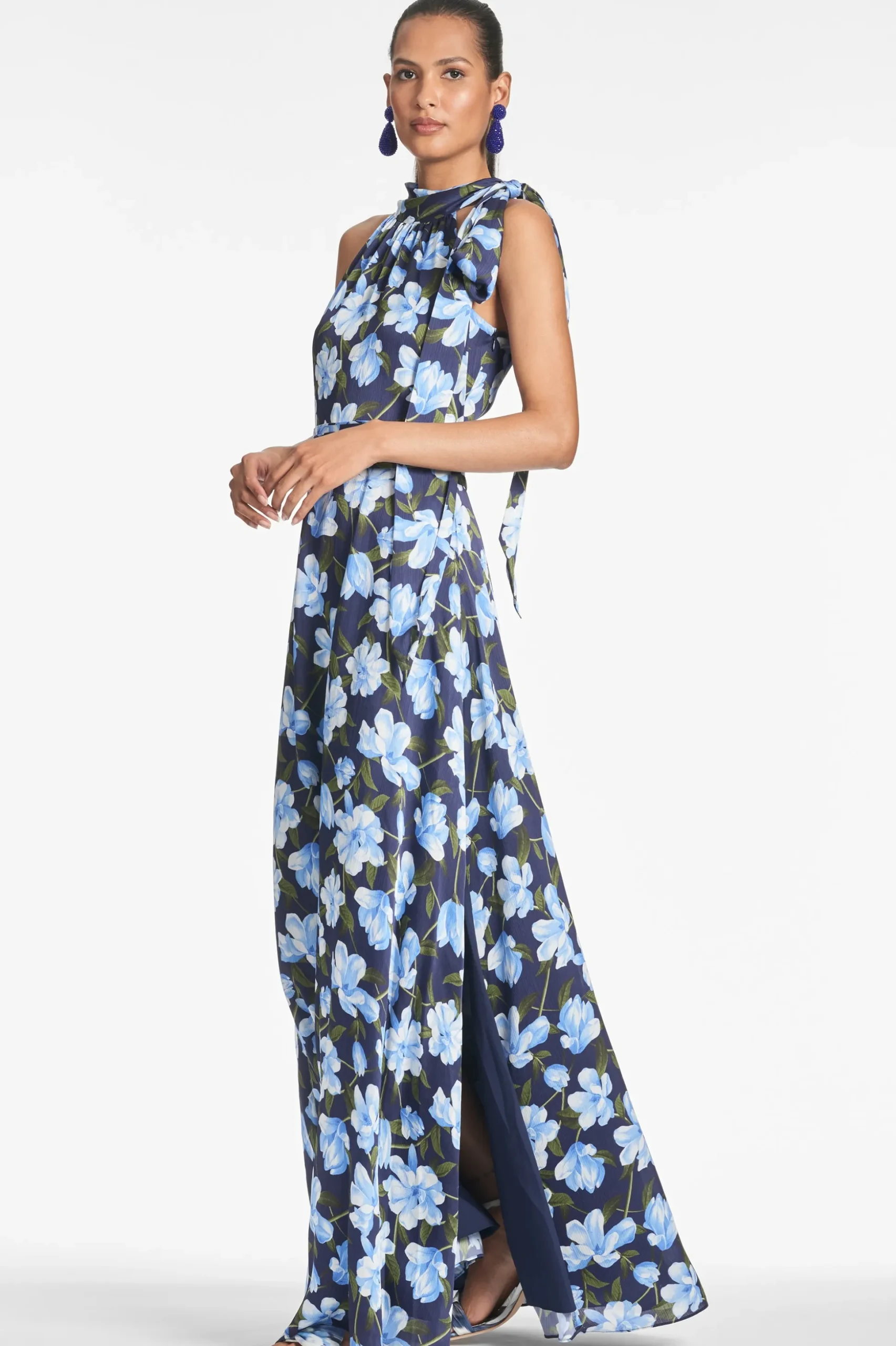 Sachin & Babi Plus Sizes|Sleeveless<Kayla Gown - Ocean Blue Magnolia Oceanbluemagnolia