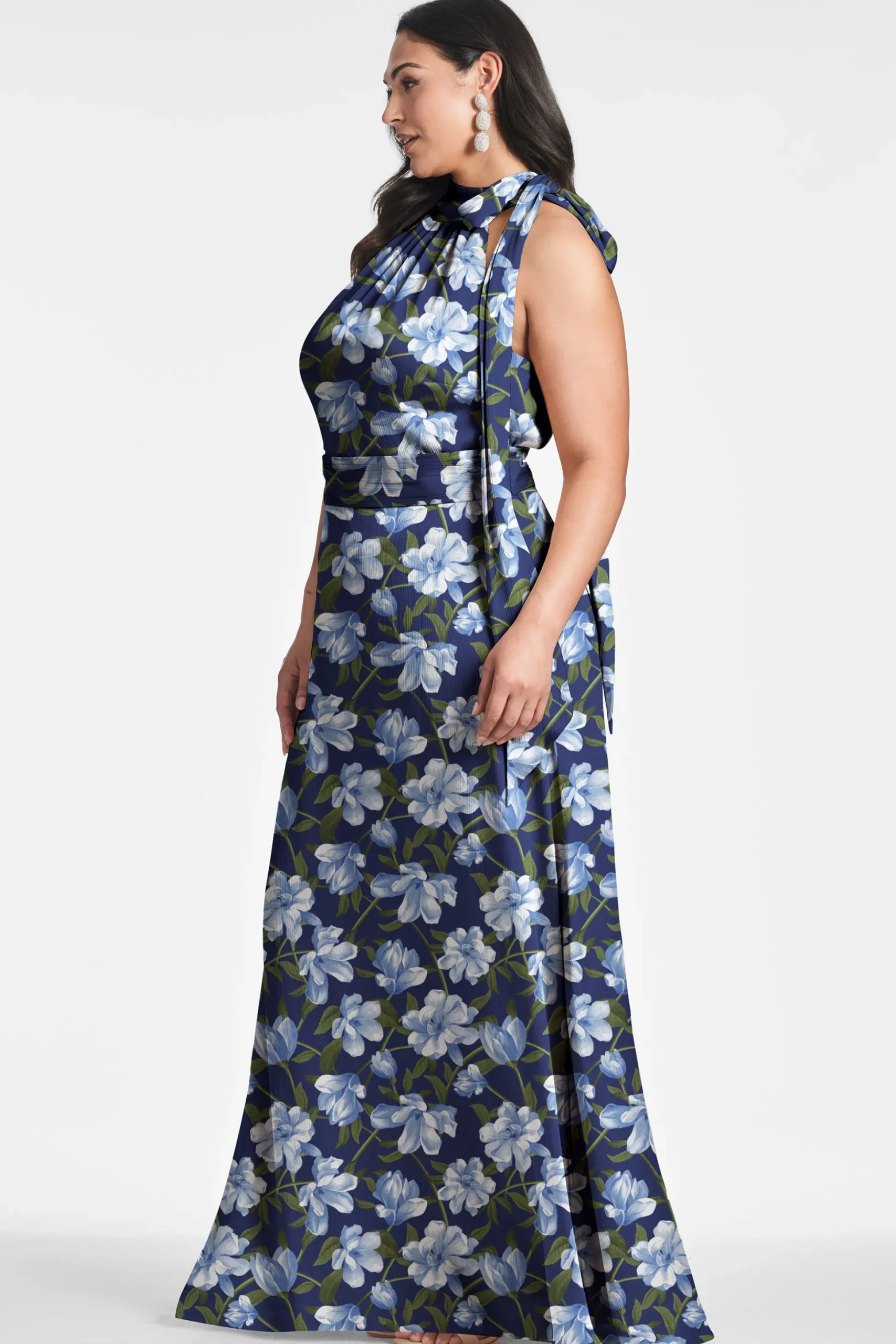 Sachin & Babi Plus Sizes|Sleeveless<Kayla Gown - Ocean Blue Magnolia Oceanbluemagnolia