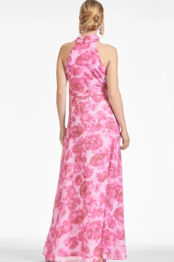 Sachin & Babi Sleeveless<Kayla Gown - Pink Fantasia Bloom Pinkfantasiabloom