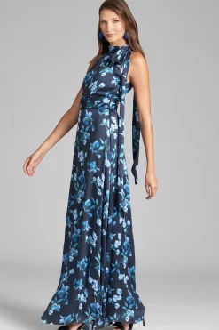Sachin & Babi Sleeveless<Kayla Gown - Poseidon Venetian Petal Poseidonvenetianpetal