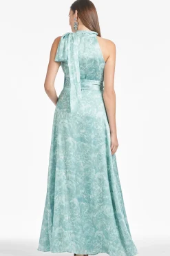 Sachin & Babi Sleeveless<Kayla Gown - Sage Painted Floral Sagepaintedfloral