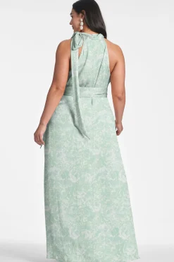 Sachin & Babi Sleeveless<Kayla Gown - Sage Painted Floral Sagepaintedfloral