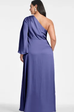 Sachin & Babi Plus Sizes|Long Sleeve<Keely Gown - Deep Cobalt Deepcobalt