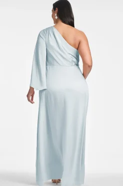 Sachin & Babi Plus Sizes|One Shoulder<Keely Gown - Ice Blue Iceblue