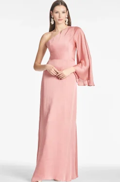 Sachin & Babi Plus Sizes|One Shoulder<Keely Gown - Rouge