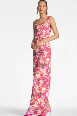 Sachin & Babi Sleeveless<Lana Gown - Deep Pink Dahlia Deeppinkdahlia