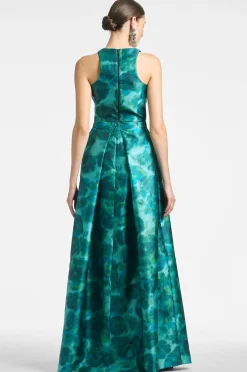 Sachin & Babi Matching Sets|Tops & Blouses<Lexie Top - Emerald Watercolor Floral Emeraldwatercolorfloral