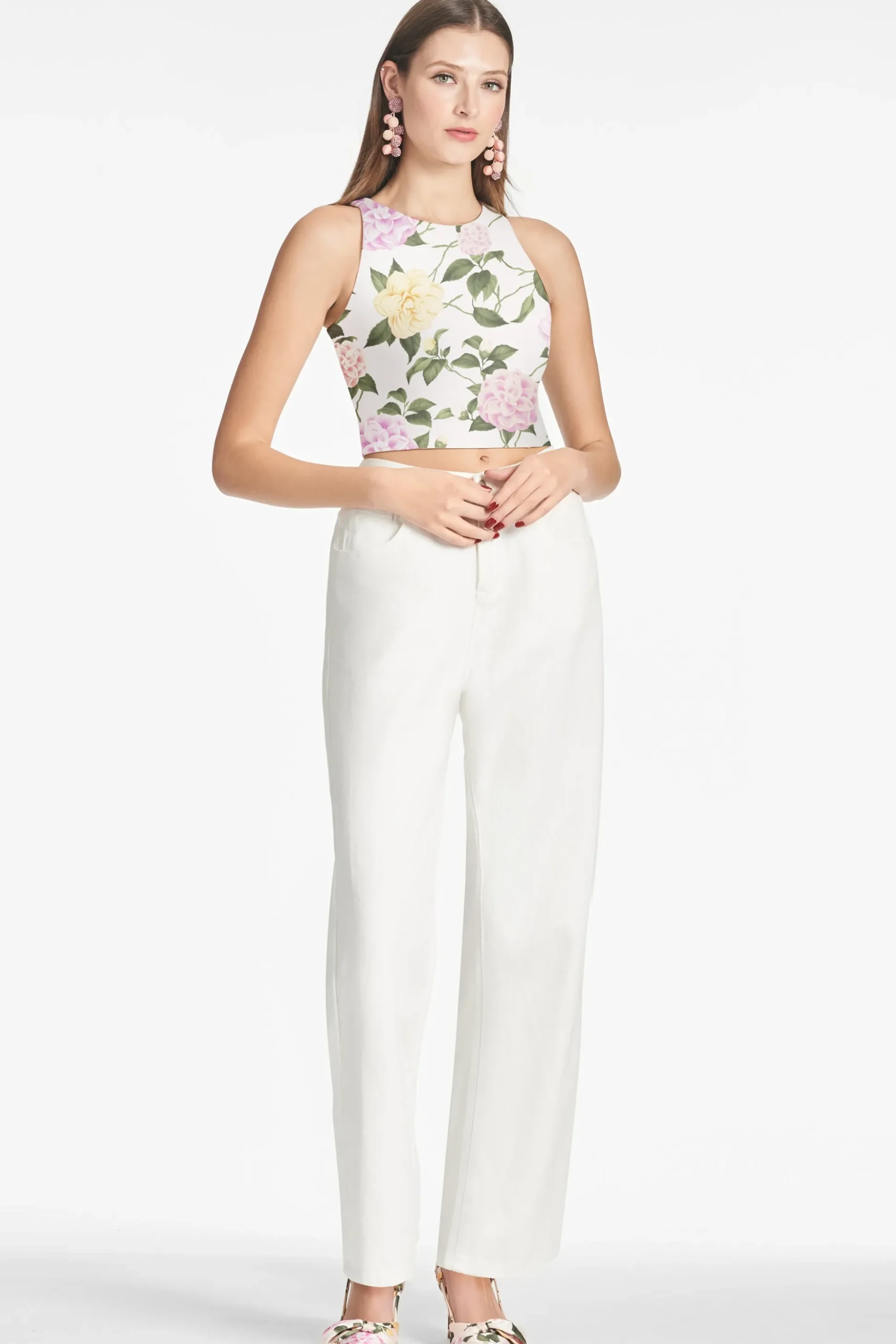 Sachin & Babi Tops & Blouses|Matching Sets<Lexie Top - Pink Lemonade Bouquet Pinklemonadebouquet