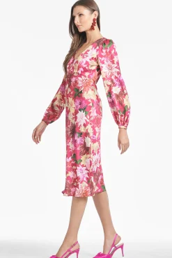 Sachin & Babi Plus Sizes|A-line<Lola Dress - Deep Pink Dahlia Deeppinkdahlia