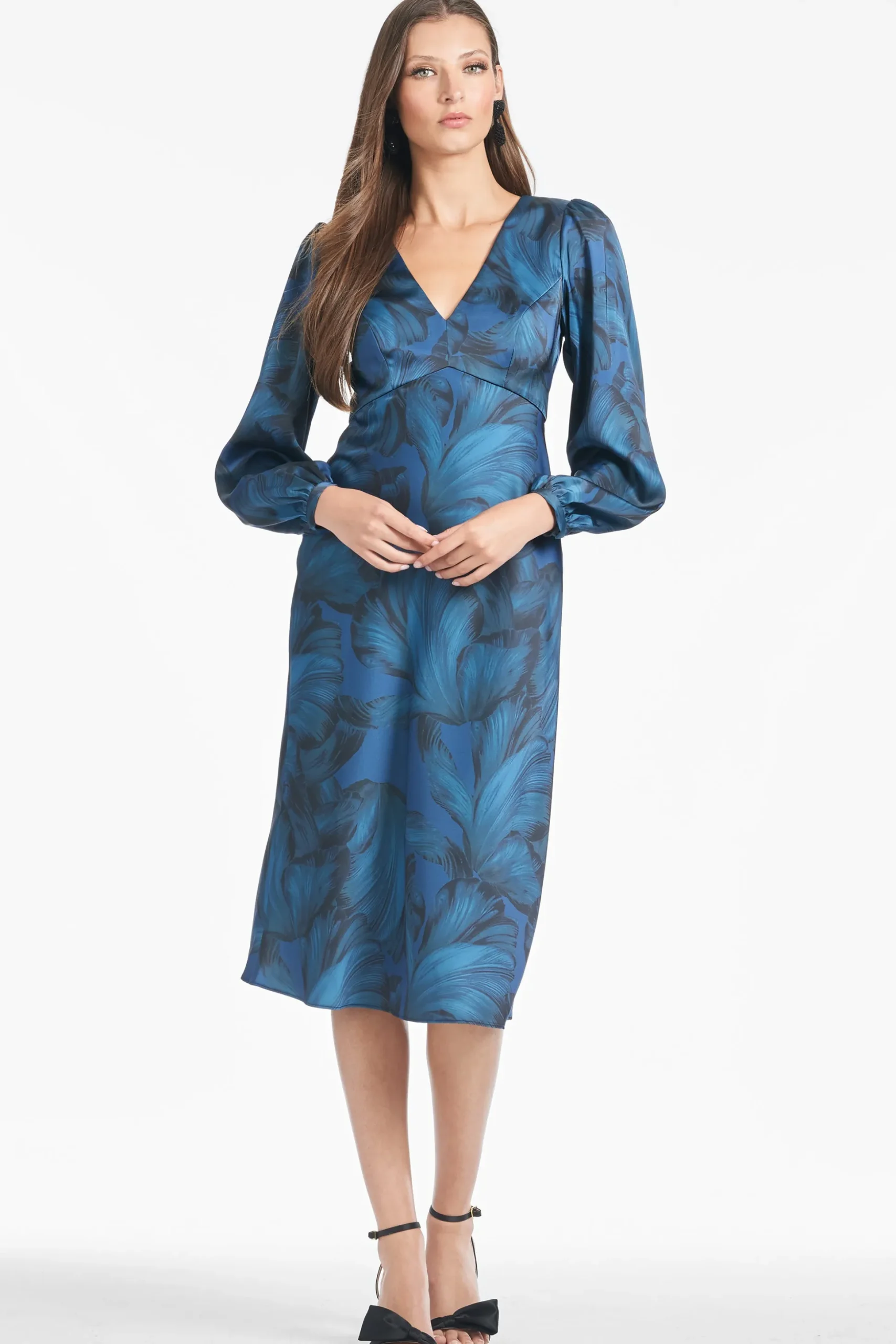 Sachin & Babi Plus Sizes|Midi<Lola Dress - Tonal Petal Tonalpetal