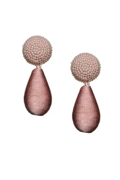 Sachin & Babi Earrings<Lottie Earrings - Smooth Beads / Thread Ivory