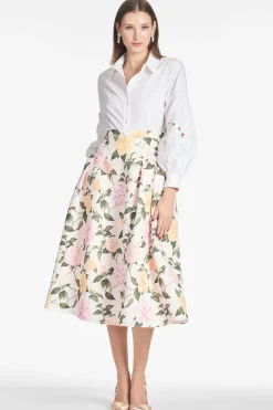 Sachin & Babi Matching Sets|Skirts<Lydia Skirt - Pink Lemonade Bouquet Pinklemonadebouquet