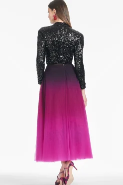 Sachin & Babi Skirts<Maxine Skirt - Plum Ombre Plumombre