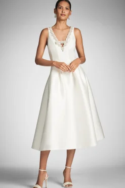 Sachin & Babi Fit & Flare|Midi<Millie Dress - Off White Offwhite