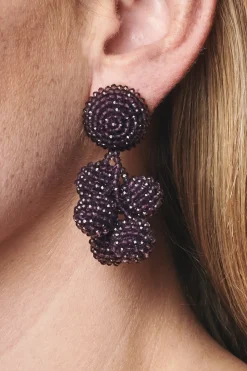 Sachin & Babi Earrings<Mini Coconuts Earrings - Faceted Beads Merlot