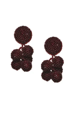 Sachin & Babi Earrings<Mini Coconuts Earrings - Faceted Beads Merlot