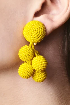 Sachin & Babi Earrings<Mini Coconuts Earrings - Smooth Beads White