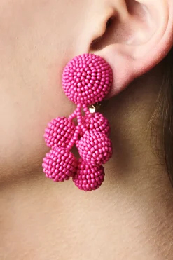 Sachin & Babi Earrings<Mini Coconuts Earrings - Smooth Beads White
