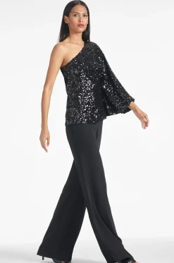 Sachin & Babi Plus Sizes|Tops & Blouses<Morgan Top - Sequins Black