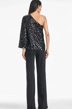 Sachin & Babi Plus Sizes|Tops & Blouses<Morgan Top - Sequins Black