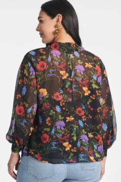 Sachin & Babi Matching Sets|Plus Sizes<Nora Top - Noir Wildflower Noirwildflower