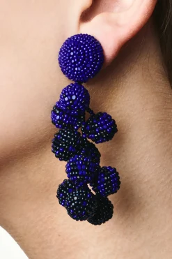 Sachin & Babi Earrings<Ombre Coconuts Earrings - Smooth Beads Rosegold/aubergine